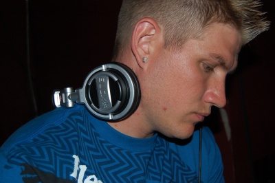 DJ Dizz mixing at Circle Lounge Phat Fridays, among other gigs